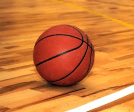 basketball on a court